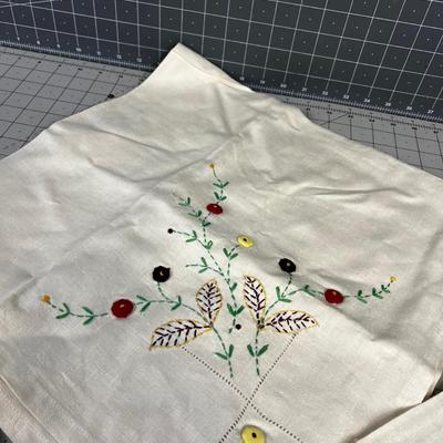 Fabulous Little Tea Table Cloth and napkins