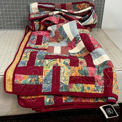 One Vintage Dish QUILT NEW 