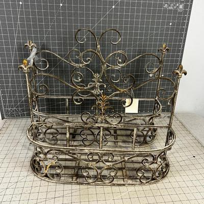 2 Iron Decorative Wall Hanging Boxes 