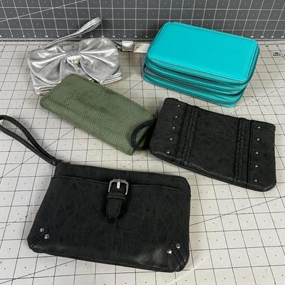 Purses & Wallets; Gray, Green, Turquoise