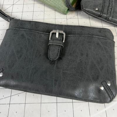Purses & Wallets; Gray, Green, Turquoise
