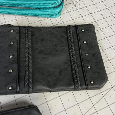 Purses & Wallets; Gray, Green, Turquoise