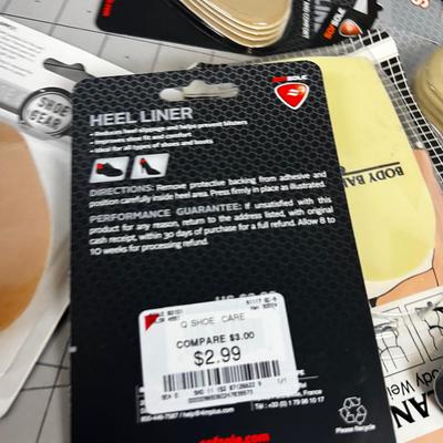 Shoe foot Pads and Heel Liners etc.