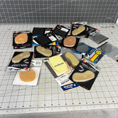 Shoe foot Pads and Heel Liners etc.