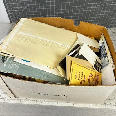 Largest Lot of PAPER EPHEMERA: Photo, News Paper, Maps, Manuals, Atlas, 