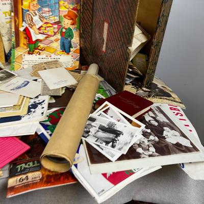 Largest Lot of PAPER EPHEMERA: Photo, News Paper, Maps, Manuals, Atlas, 