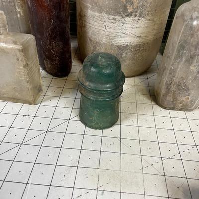 Bottles: Mrs. Butterworth, Coke, Beer other DUMP MINE BOTTLE