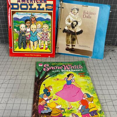 American Dolls book & Snow White Paper Dolls Book, Then an Eskimo Dolls Book