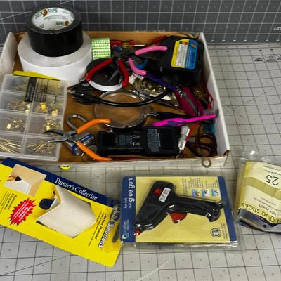 Garage Tray: Glue Gun, Tape, Tools 
