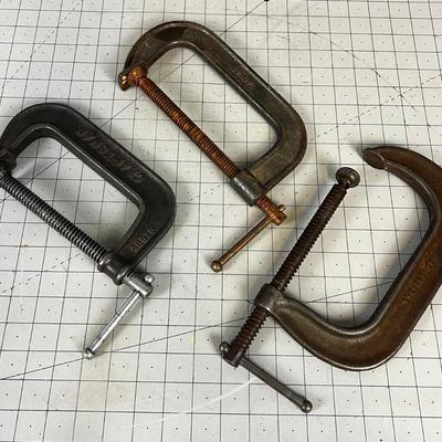 3 6" C- Clamps