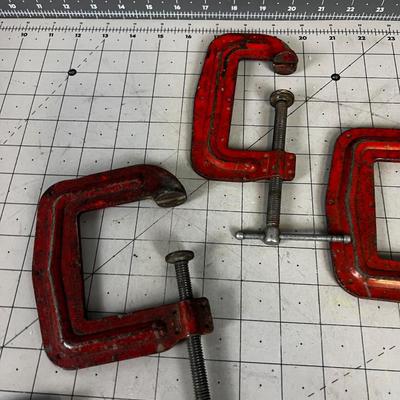 3" C-CLAMPS (6 total) 