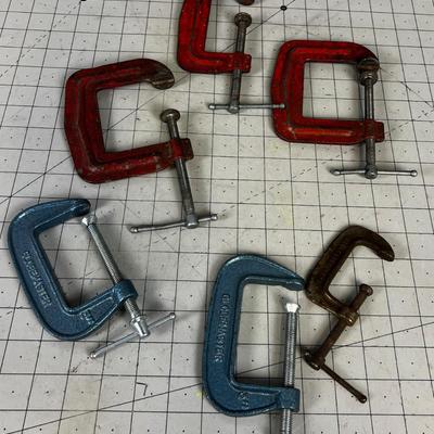 3" C-CLAMPS (6 total) 