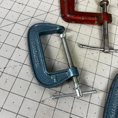 3" C-CLAMPS (6 total) 