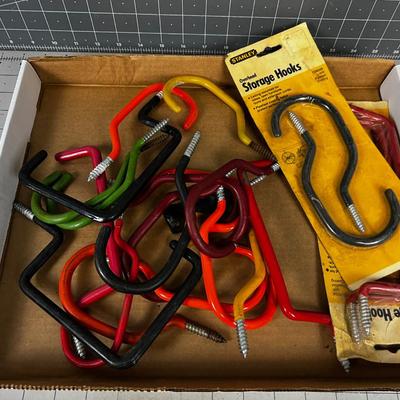 OVERHEAD Storage Hooks - Many Sizes