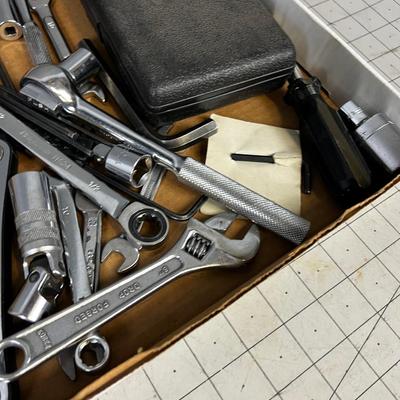 Wrenches: Socket, End, Crescent 