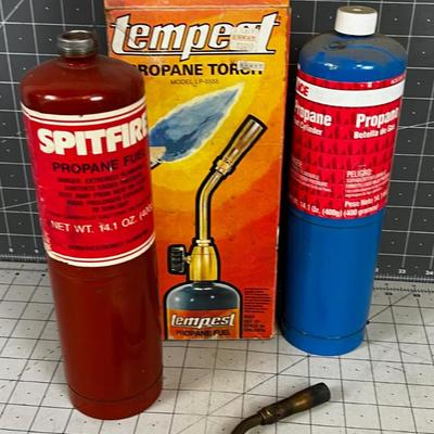 Propane Torch and 2 Propane Tanks