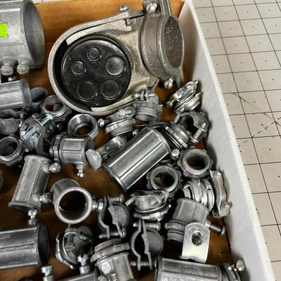 Tray of Electrical Conduit Parts