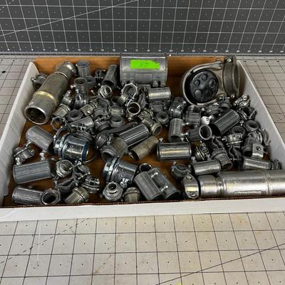 Tray of Electrical Conduit Parts