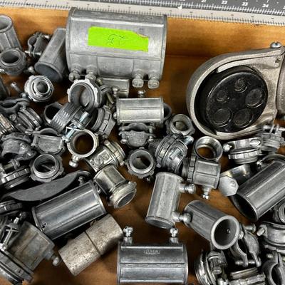 Tray of Electrical Conduit Parts
