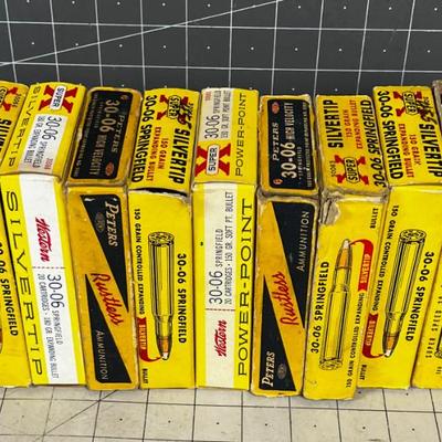 Several Boxes of Once Fired 30.06 Brass 