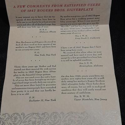 Beautiful Boxed 1847 Rogers Bros. Eternally Yours Flatware set for 8 >> 52 pieces. silverware