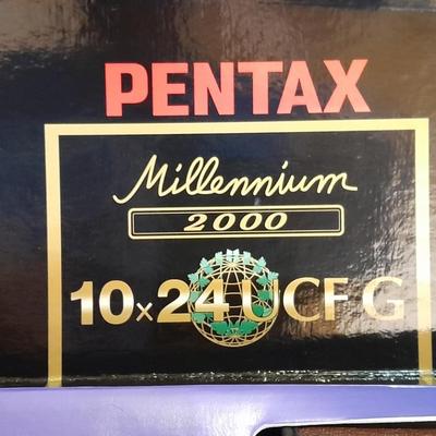 New in box Pentax millennium 2000 10x24 UCFG Binoculars with case 10x24 CFG