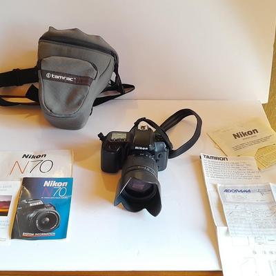 Nikon N70 35mm with lens, camera bags, and many other accessories