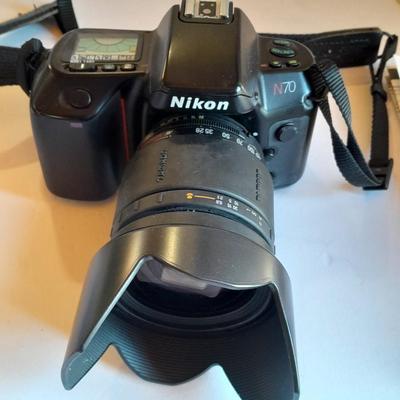 Nikon N70 35mm with lens, camera bags, and many other accessories