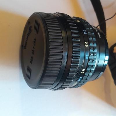 Pentax 35 mm camera Super Program Vivitar Series lens, Large Tamrac camera bag and MANY accessories