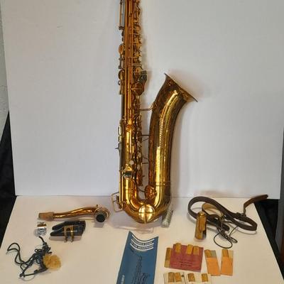 Beautiful vintage Martin Handcraft Low Pitch saxophone. 