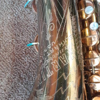 Beautiful vintage Martin Handcraft Low Pitch saxophone. "Searchlight".