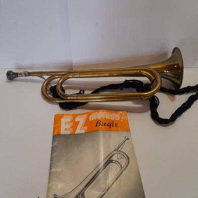 America Craftsmen Brass Bugle with EZ Method for Bugle instruction booklet