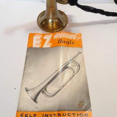 America Craftsmen Brass Bugle with EZ Method for Bugle instruction booklet