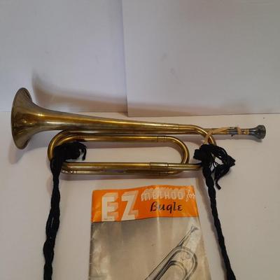 America Craftsmen Brass Bugle with EZ Method for Bugle instruction booklet