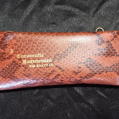 Beautiful VINTAGE W.M. KRATT Co. Super chromatic 40 Harmonica with case