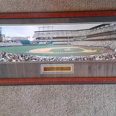 Large, framed Colorado Rockies Coors Field panoramic photo