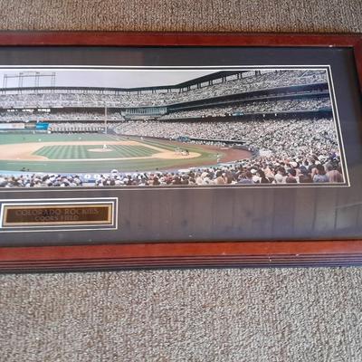 Large, framed Colorado Rockies Coors Field panoramic photo