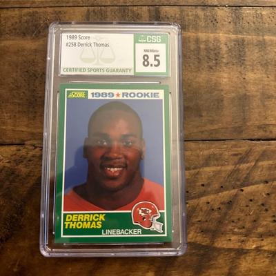 1989 Score - #258 Derrick Thomas (RC)
