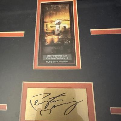 Peyton Manning Autograph