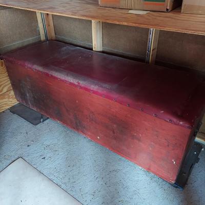 Wooden Trunk w/ Padded Top (OB4-BBL)