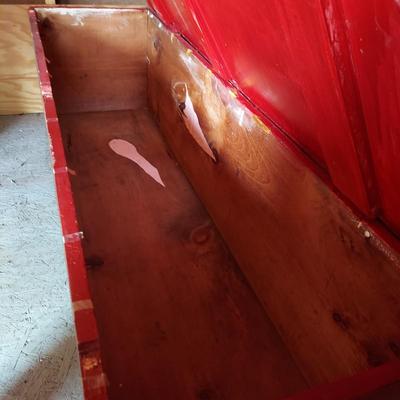 Wooden Trunk w/ Padded Top (OB4-BBL)