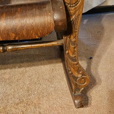 Vintage Wooden Rocking Chair (LR-JS)