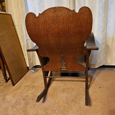 Vintage Wooden Rocking Chair (LR-JS)