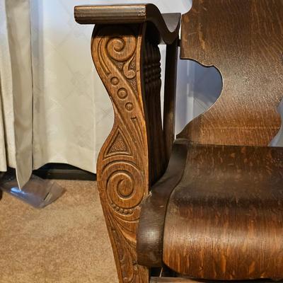 Vintage Wooden Rocking Chair (LR-JS)