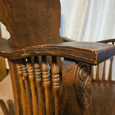 Vintage Wooden Rocking Chair (LR-JS)