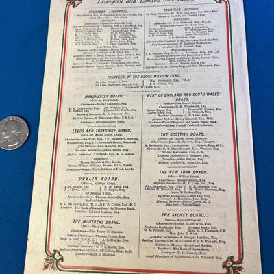 COOL 1873 â€œLIVERPOOL & LONDON & GLOBEâ€ INSURANCE CO ADVERTISEMENT
