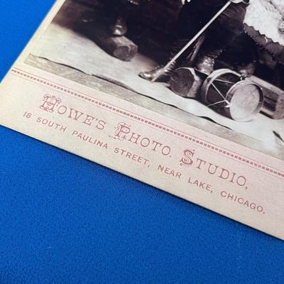 TURN OF THE CENTURY? CABINET PHOTO â€œHENRIETTA, BERTHA & ALBERTâ€ ON BACK