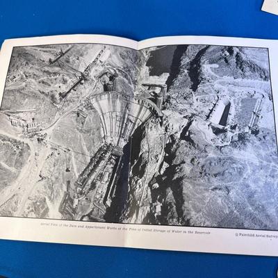 1936 CONSTRUCTION OF BOULDER DAM PAMPHLET & VISITORS PASS