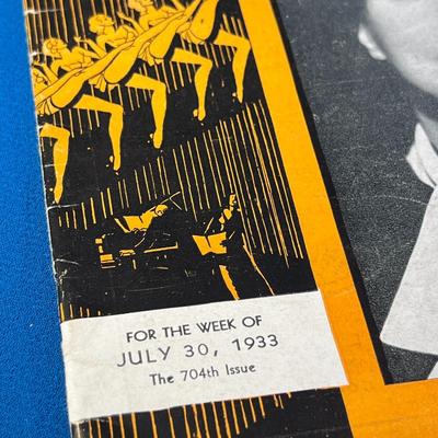 1933 â€œTHIS WEEK IN CHICAGO- PLACES TO GO & THINGS TO DOâ€ MAGAZINE