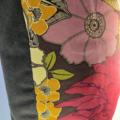 WARM TONES FLORAL THROW PILLOW